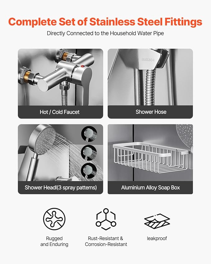 VEVOR Stainless Steel Dog Washing Station, Professional 62 inch Pet Grooming Tub w/Ramp, PE Water Filter Board, Faucet & Showerhead & Soap Holder Bathtub for Large & Medium & Small Pets (Right Door)