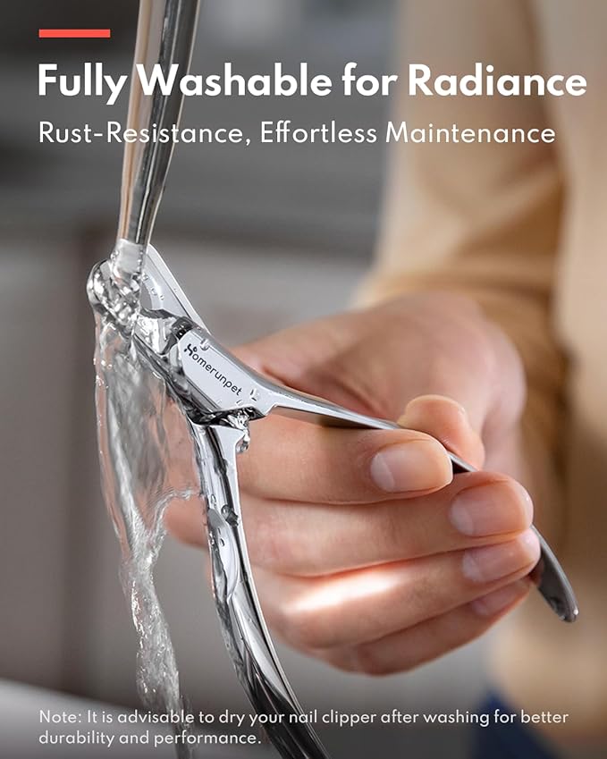 Homerunpet Cat Nail Clippers, Martensite Steel Professional Pet Nail Clippers with Razor Sharp Blade for Cats and Puppies, Non-Slip Handles, Safe, Durable Pet Claw Clipper for at Home Grooming