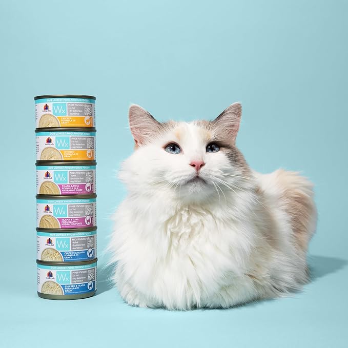 Weruva Wx Phos Focused, Chicken Formulas Variety Pack, 3oz Can (Pack of 12)