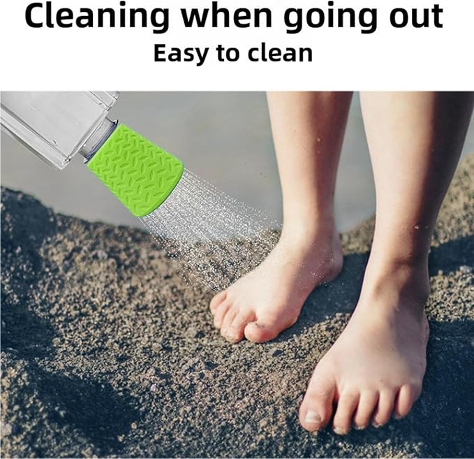 Portable Outdoor Shower for Dogs Bottle Attachment Outdoor Sprayer Accessory for Most Plastic Water Bottles for Bathing Pets During Outdoor Activities, Hiking and Camping. (Green)