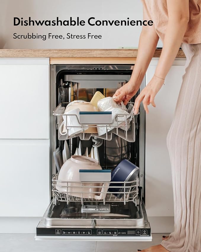 HomeRunPet Dog Bowls, Durable Dishwasher Safe Double Wall Metal Insulated Stainless Steel Food Water Bowls with Non-Slip Rubber Base, Ideal for Small Medium and Large Dogs (32oz, Navy)