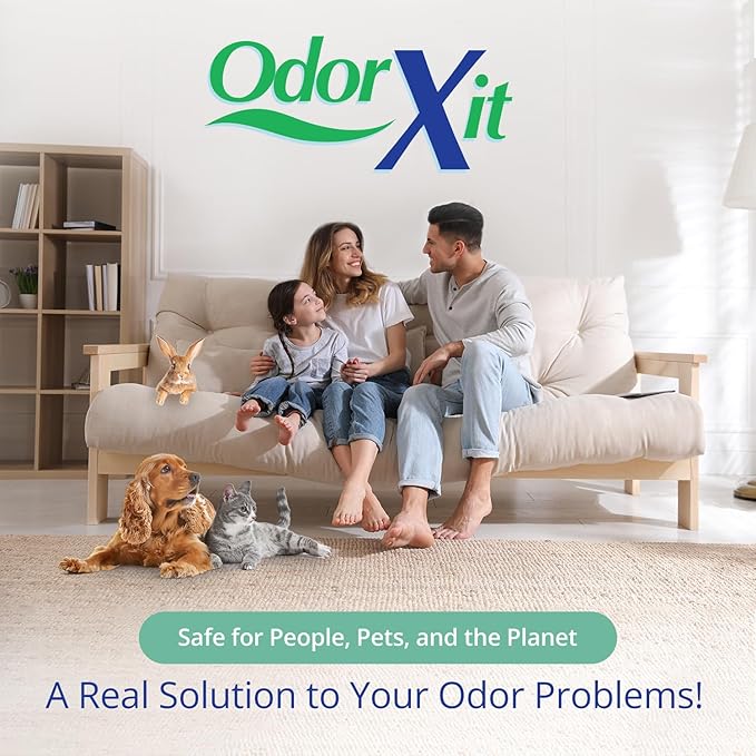 AQM by OdorXit, Air Quality Manager Chlorine Dioxide Odor Removal Packet, Dog Odor Eliminators for Hom, Wet Dog Smell & Car Deodorizer, Cigarette & Strong Smell Neutralizer, 25g