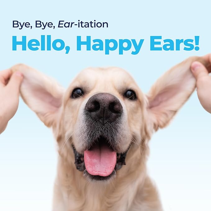 Vetnique Oticbliss Medicated Cat & Dog Ear Cleaner Drops - Dog Ear Infection Treatment with 1% Hydrocortisone to Soothe Itching, Redness, & Swelling - Vet Recommended