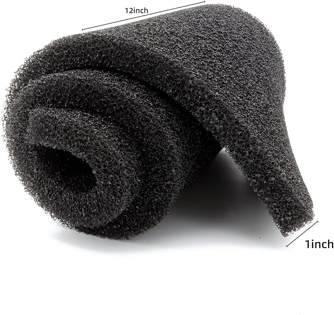 ALEGI Aquarium Filter Media Foam Material Cut to Fit, 36" x 12" x 1" 20 ppi, Bio Pre Filter Sponge Pad Sheet for Fish Tank