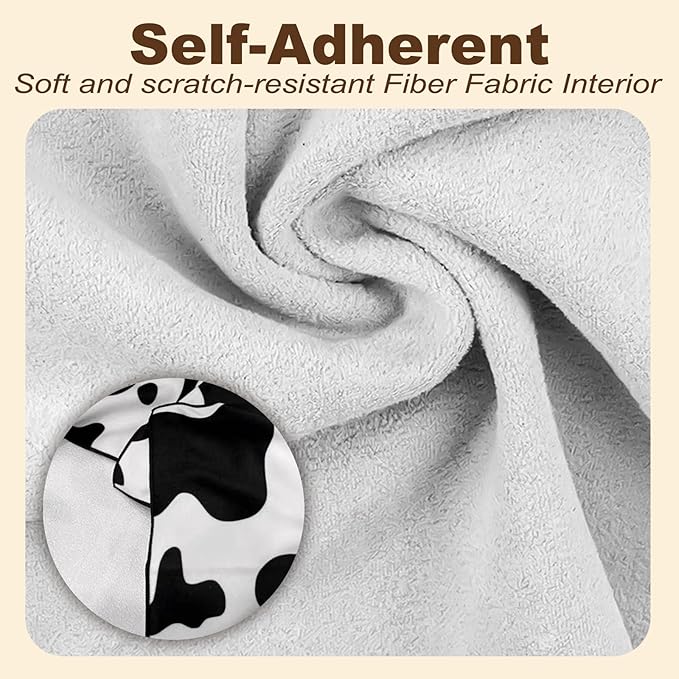 Cat Grooming Wrap, [XXL] Cat Restraint Wrap for Nail Clipping, Ear Cleaning, and Teeth Brushing, Self-Adherent, Anti-Bite, Anti-Scratch, Anti Scratch, Cow White