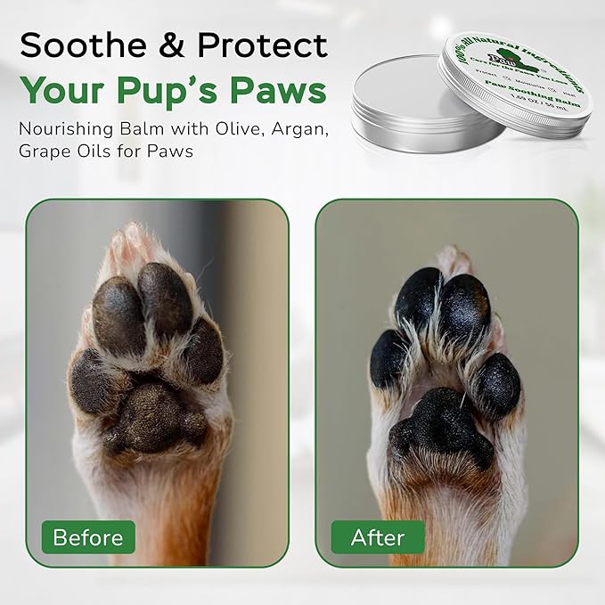 Puppy Essentials Kit Contains Dog Wipes for Paws and Butt, Nourishing Paw Balm, Teeth Cleaning Wipes & Poop Bags Set | Dog Camping Essentials and Travel Accessories