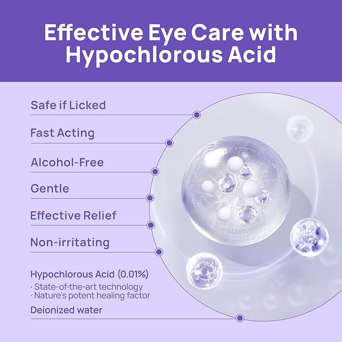 HICC PET Dog Eye Drops 5.1 fl oz Eye Drops for Dogs and Cats Vet-Recommended Dog Eye Infection Treatment to Soothe Infection Allergy, Relieve Dry Eyes Pink Eyes, Pet Tear Stain Cleaner