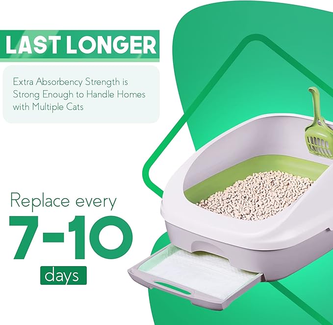 PETSWORLD Multi Cat Pad Refills for Cats Breeze Litter System, Ultra-Absorbent, Quick Dry - (600 Count, Unscented)