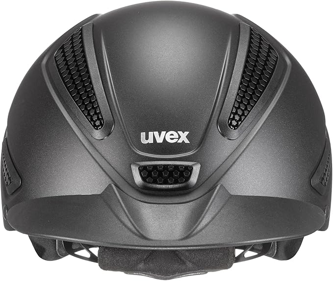 uvex perfexxion II Horse Riding Helmet for Women & Men, Black - Adjustable & Excellent Ventilated Helmet