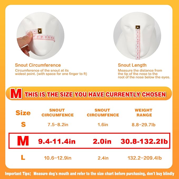 Dog Muzzle, Soft Mesh Muzzle for Medium Sized Dog Mouth Guard, Breathable Adjustable Muzzles to Prevent Biting, No Bark Muzzle for Dogs Allow Panting Drinking (Black, M)