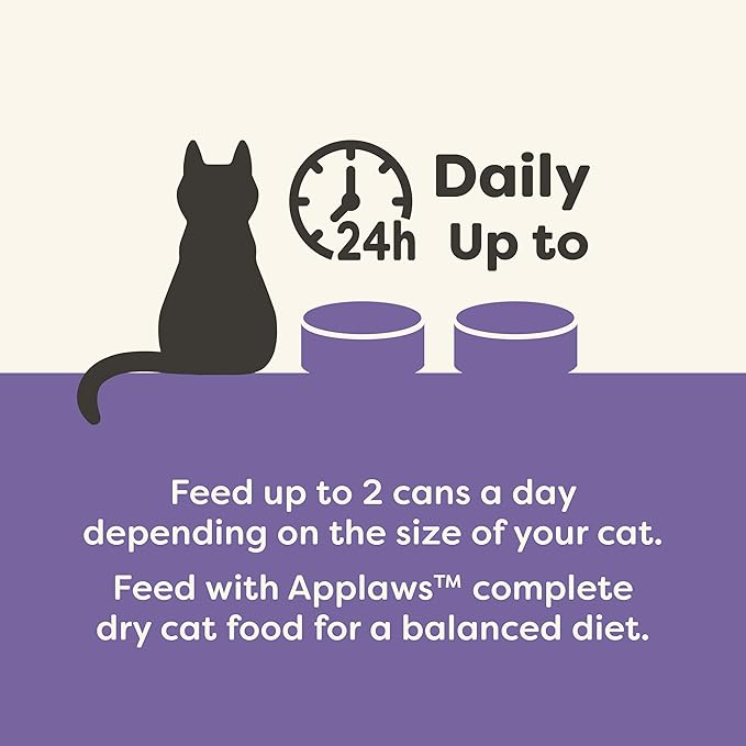 Applaws Natural Wet Canned Cat Food, Made with Limited and Natural Ingredients, Real Protein with No Artificial Additives, Fish Selection Variety Pack in Broth (12 x 2.47oz Cans)