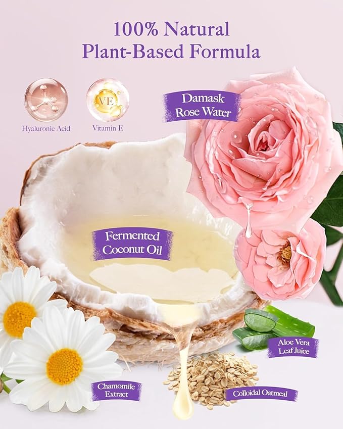 HICC PET Cleaning Deodorizing Wipes for Dogs & Cats, Vet Recommended Nourishes Smoothes Fur Pet Grooming Wipes with Fermented Coconut Oil, Hypoallergenic Plant-Based Dog Wipes for Paws and Butt