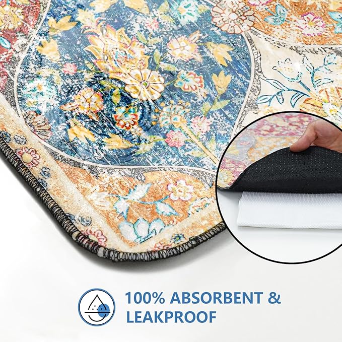 Washable Pee Pads for Dogs 2 Pack, Absorbent Reusable Puppy Pads Waterproof, Leakproof & Non-Slip Whelping Pad, Potty Training Pads for Dogs Playpen Mat 24x36