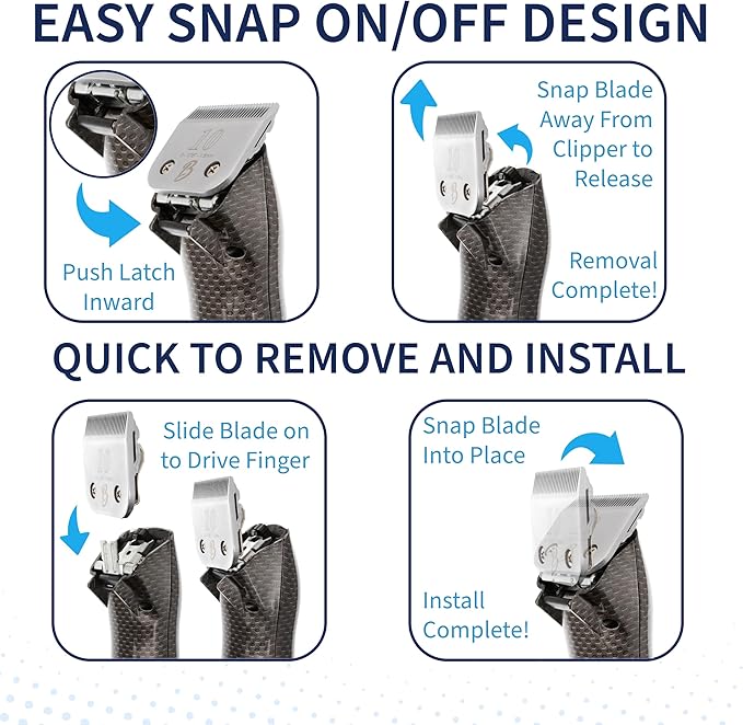 Detachable A Series 5f Blade Dog Grooming Cuts Length 1/4" - 6.4mm Japanese High Carbon Steel 6.4 mm Clipper Blade 5f | Detachable Blade Clippers (Compatible A5 Series(B5F)