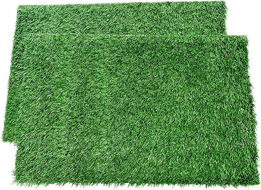 LOOBANI Dog Grass Pee Pads, Artificial Dog Grass Pads for Potty Tray, Fake Grass for Dogs to Pee On, Outdoor Indoor Pee Grass for Dog Potty(14*18 inch)