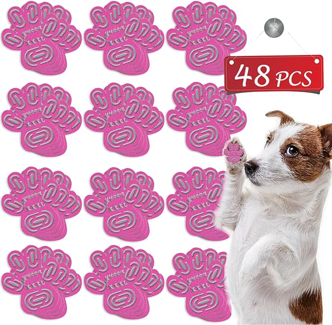 yucca Dog Anti Slip Paw Grips Traction Pads, Dog Paw Protector with Stronger Adhesive, Toe Grips for Dogs from Slipping on Hardwood Floors, Dog Shoes Booties Socks Replacement for Older Dogs