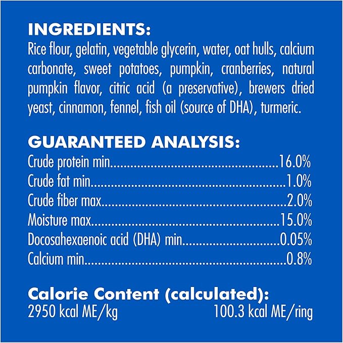 N-Bone Puppy Teething Rings Pumpkin Flavor 6 Count Bag Multi Pack, Total 3 Bags, 21.6-oz (18 Rings)