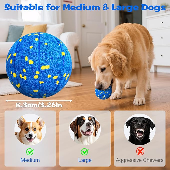 Smart Dog Ball Interactive Dog Toy with Remote Control,Automatic Moving,Bouncing and Rotating 3 Modes,E-TPU Material Aggressive Chewers,IPX7 Waterproof,Rolling Ball for Large Medium Dogs