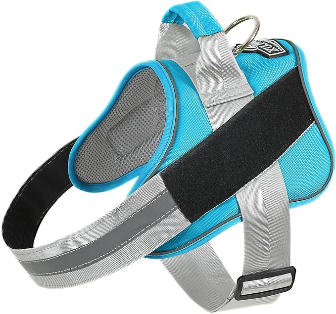 Bolux Dog Harness, No-Pull Reflective Dog Vest, Breathable Adjustable Pet Harness with Handle for Outdoor Walking - No More Pulling, Tugging or Choking (OceanicBlue, X-Large (Pack of 1))