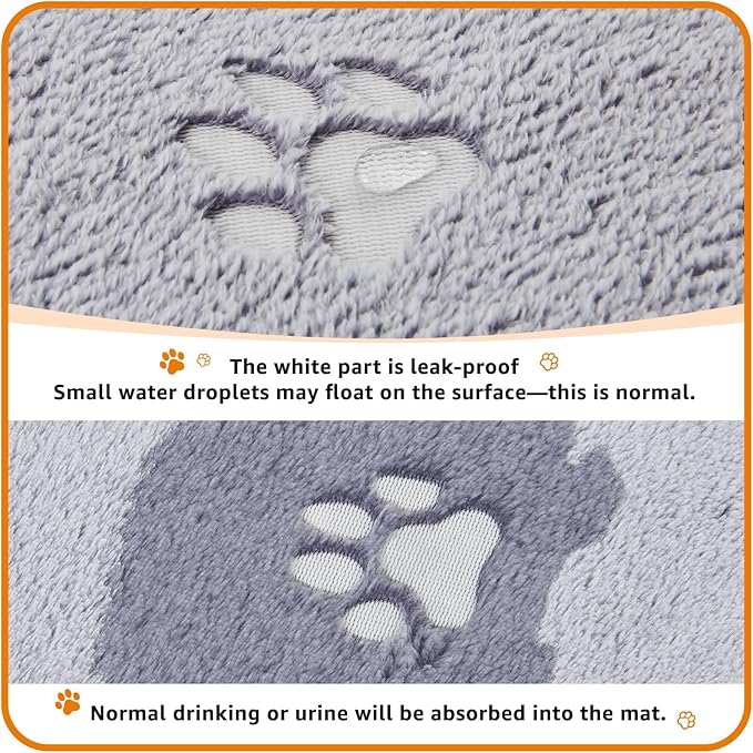 LOOBANI Washable Pee Pads for Dogs, Reusable Pee Pads for Dog Mat Puppy Pads Training Pads Non Slip Whelping Pad for Dog Playpen, Crate, Car, Grey 2 Pack 36 x 36 in