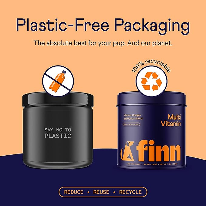 Finn All-in-1 Multivitamin for Dogs - Daily Multi with Probiotics, Omegas & Nutrients to Support Everyday Wellness - 90 Soft Chews