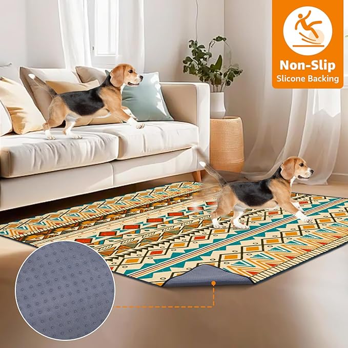 LOOBANI Reusable Pee Pads for Dogs: 2 Pack Washable Puppy Pads Waterproof 41"x41", Super Absorbent Whelping Pad, Leak-Proof & Non-Slip Dog Training Pads for Floor, Potty, Playpen, Crate (Yellow)