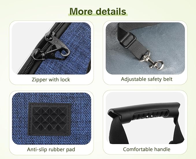 Pecute Pet Carrier Backpack, Cat Backpack Carrier, Expandable with Breathable Mesh for Small Dogs Cats Puppies, Dog Backpack Carrier for Hiking Travel Camping Outdoor, Hold Pets Up to 17 Lbs