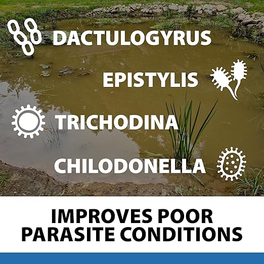 CrystalClear ParaSalt Outdoor Pond & Water Garden Rock Salt Crystals, Fish Parasite Control, Beneficial Stress Reducing & Slime-Coat Treatment, Natural Aquatic Additive, Koi, Plants & Pet Safe, 10 lbs