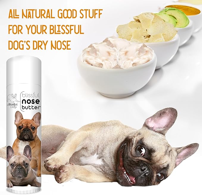 The Blissful Dog Black Masked Fawn French Bulldog Unscented Nose Butter, 0.50-Ounce