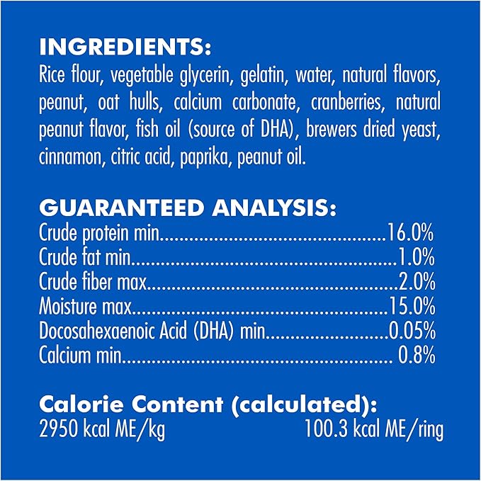 N-Bone Puppy Teething Rings Peanut Butter Flavor 6 Count Bag Multi Pack, Total 3 Bags, 21.6-oz (18 Rings)