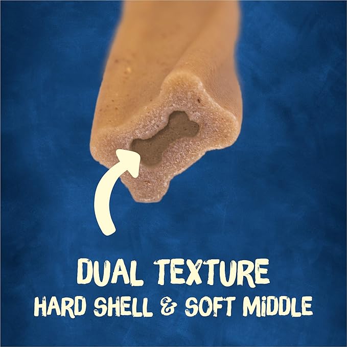 Purina Busy Bone Made in USA Facilities, Long Lasting Small/Medium Breed Adult Dog Chews, Peanut Butter Flavor - 10 ct. Pouch (Pack of 2)