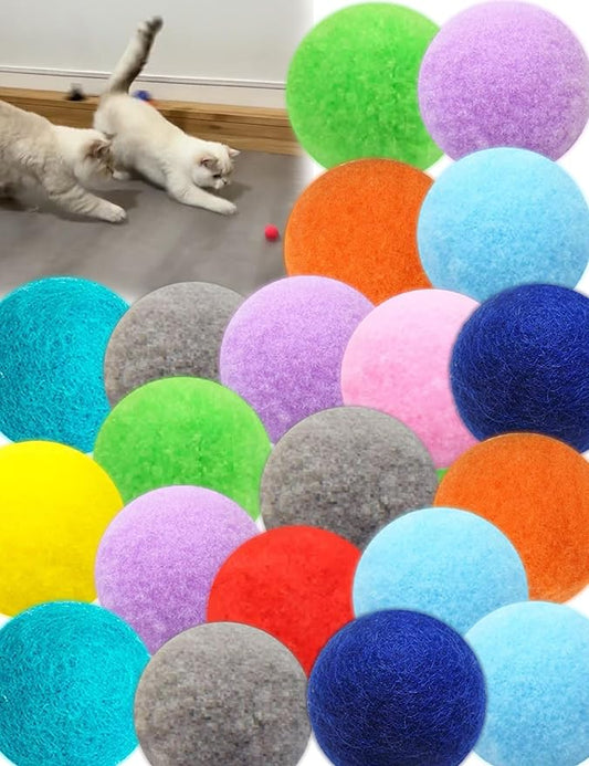 40-Pack Cat Balls – Fun Interactive Toys for Indoor Cats & Kittens (Basic Cat Toy Set)