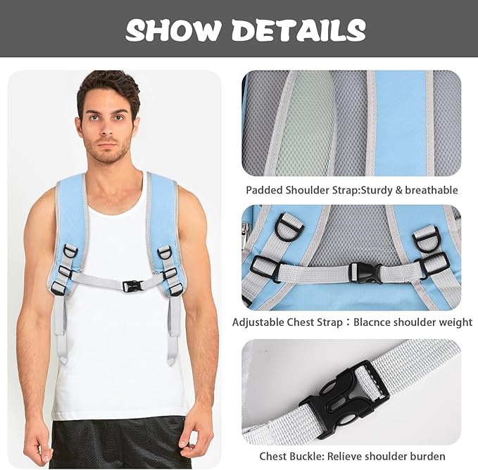 Cat Backpack Carrier,Pet Carrier Airline Approved for Small Dog Cat Puppy Kitten Bunny,Ventilated Mesh Design Animal Backpack for Hiking Camping Travel Bag (Blue)