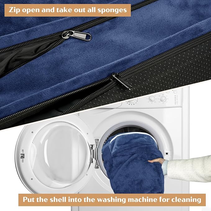 Comfort Expression Small Dog Beds Waterproof Orthopedic Foam Dog Sofa Beds for Medium Dogs Comfy Pet Bed with Washable Removable Cover & Non-Slip Bottom(Small,Navy Blue)