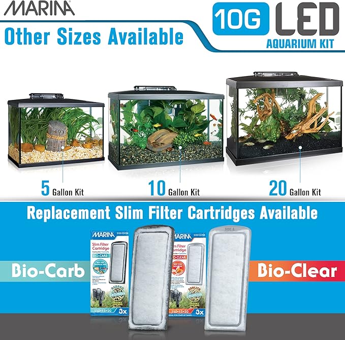 Marina LED Aquarium Kit, 10 gallon