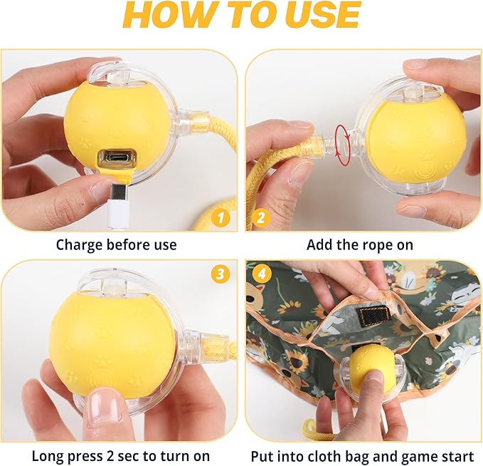 Interactive Cat Toys, Indoor Hide and Seek Toys, Fast Rolling Ball in Play Mat, Interactive Cat Toys for Indoor Cats, Rechargeable Cat Ball Toys