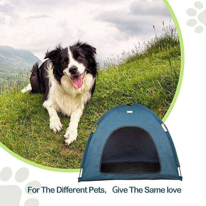 Navy Blue Large Outdoor Cat & Dog Tent - Waterproof, Washable, Indoor/Outdoor, Cave Nest Bed