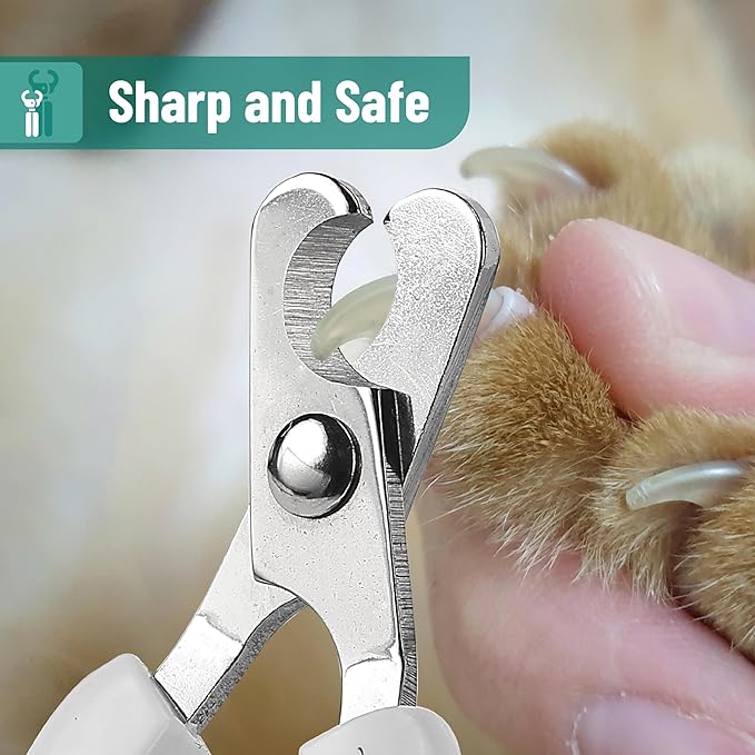 Mr. Pen Cat Nail Trimmer - Blue & White, Cat & Kitten Nail Clipper, Pet Claw Trimmer for Small Dogs