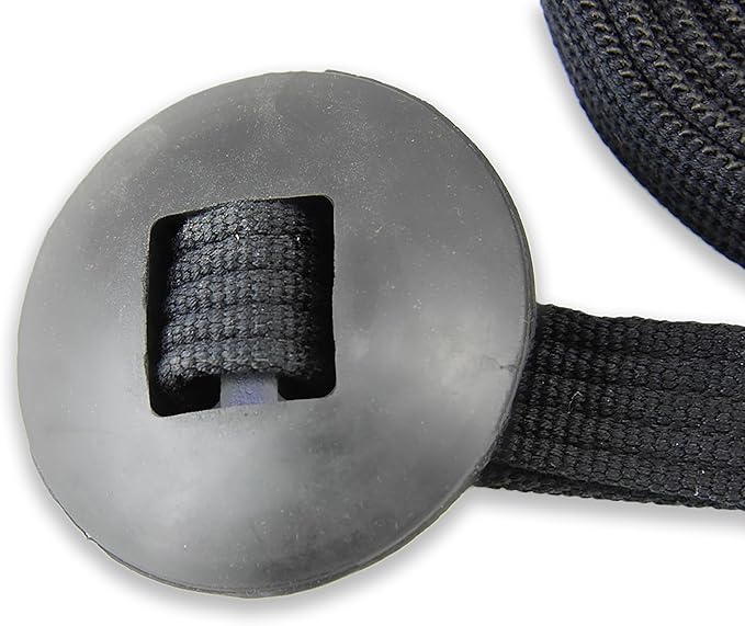 Southwestern Equine Lunge Line for Horses Cotton Horse Lunge Line with Bolt Snap & Rubber Stop (Black, 24')