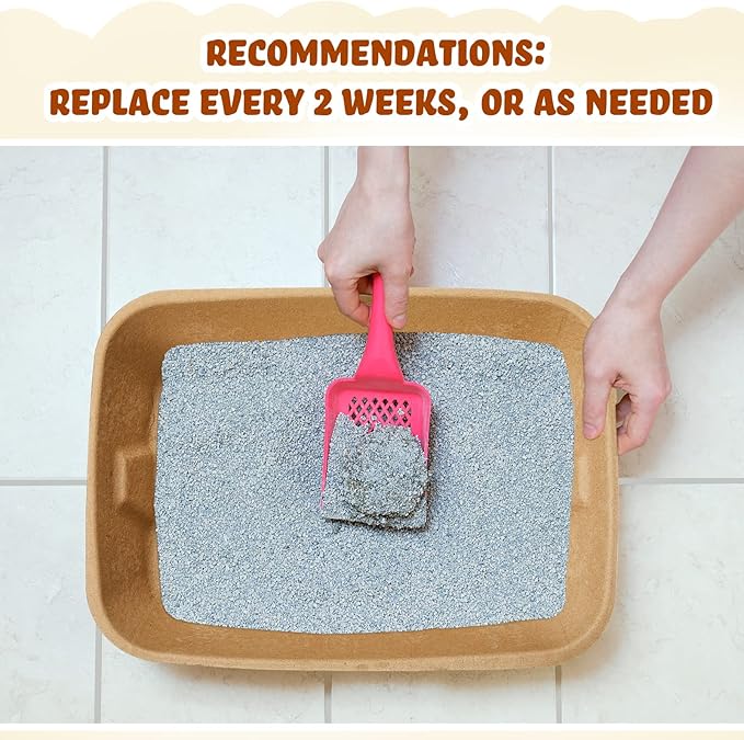 Tessco 15 Pack Small Disposable Litter Box Kitten Disposable Cat Litter Tray 16.1 x 11.2 x 3.7 Inch Paper Box for Indoor Outdoor Small Animals Cat, Hamster, Guinea Pig, Mice, Bunny and More