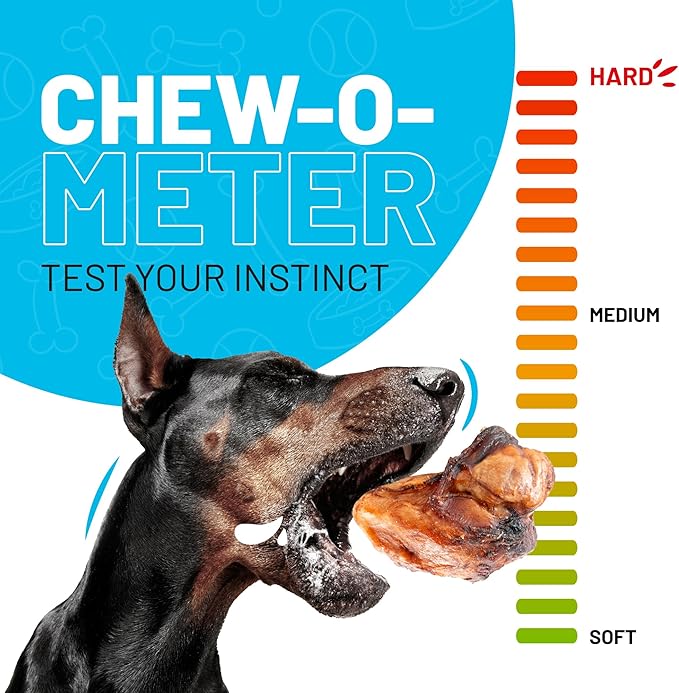 Sitka Farms Premium Smoked Beef Knee Caps - 12 Count - Natural Long Lasting Dog Treats - Low Fat High Protein Dog Bones