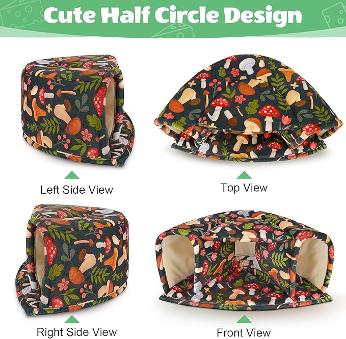 Unicorn Catcher Guinea Pig Hideout - Large Cozy Bed, Warm House, Washable Tunnel Accessories for Small Pets: Hamster, Chinchilla, Bunny