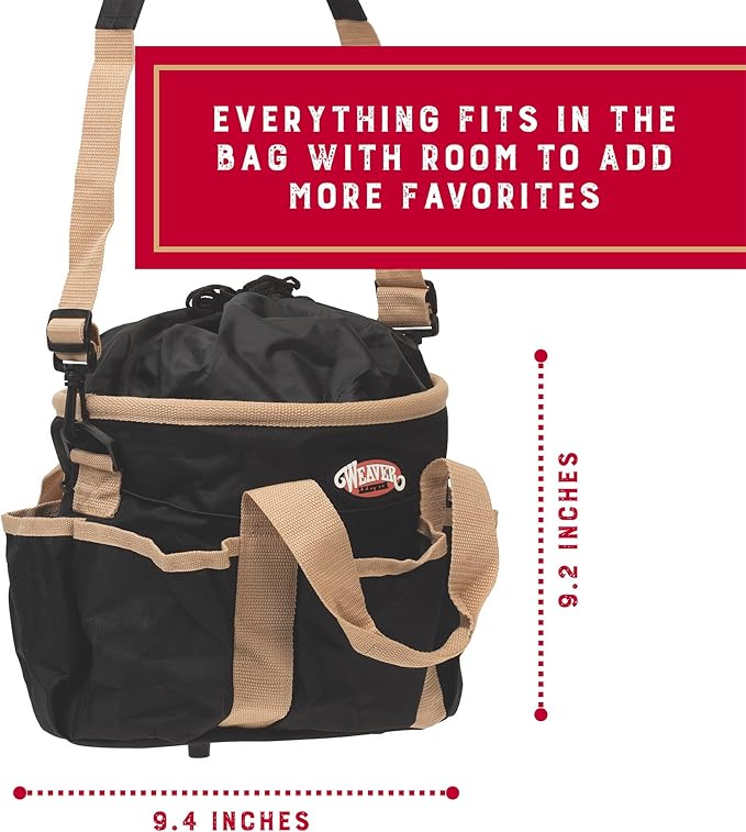 Weaver Leather Grooming Kit, Black/Beige, 65-2055-BK