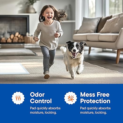 Dog Pads Large Pet Pee Pads for Dogs & Puppy Training 34" x 36" Potty Pads for Dogs [50-COUNT] Leak-Proof Dog and Puppy Pads - Quick-Dry Surface - Heavy Duty Absorbent Disposable Dog Wee Pad Bulk Pack