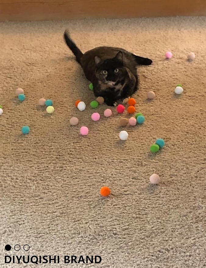 40-Piece Cat Toy Set for Indoor Cats and Kittens (1.5'' - 2.3'', Cat Toys Ultimate Pack)