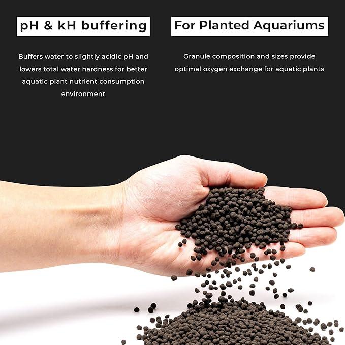 Ultum Nature Systems Controsoil - Freshwater Aqua Soil Substrate for Fish, Shrimp, Live Plant Propagation and Aquascaping - 6.8pH Low Ammonia, Volcanic Ash - Black, Normal (3 Liter | 6LB)
