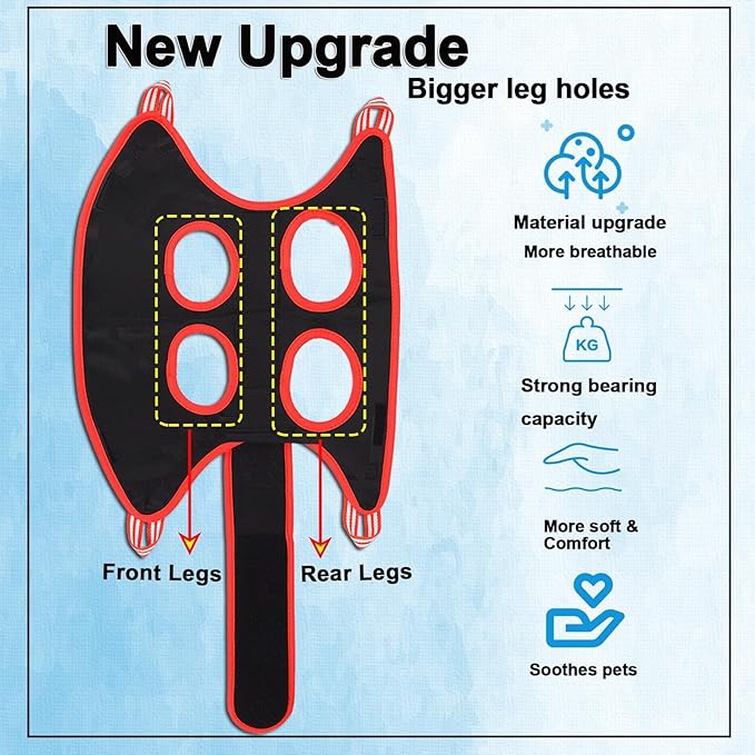 Cat Grooming Hammock Harness for Small Dogs,Pet Hammock Restraint Bag,Dog Grooming Sling for Trimming Nail and Ear/Eye Care(XS Size,6.5")