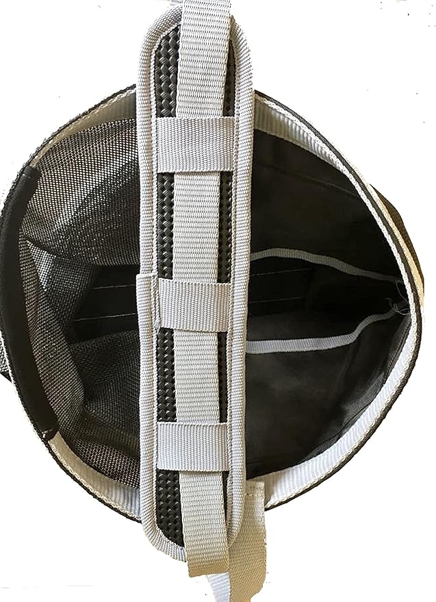 Majestic Ally Horse Feed Bag, Heavy Duty Nylon Mesh Grain Feed Bag, Adjustable Strap with Durable Snap and Elastic Straps, Comfort Neck Pad and Nose Pad- Large (Full, Black)