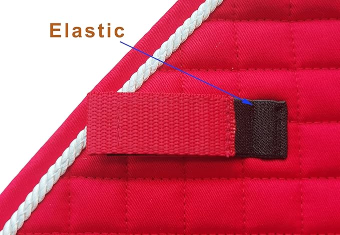 T TEKE Close Contact Saddle Pads,100% Cotton English Saddle Pads for Horses with Moisture-Wicking and Breathable Lining