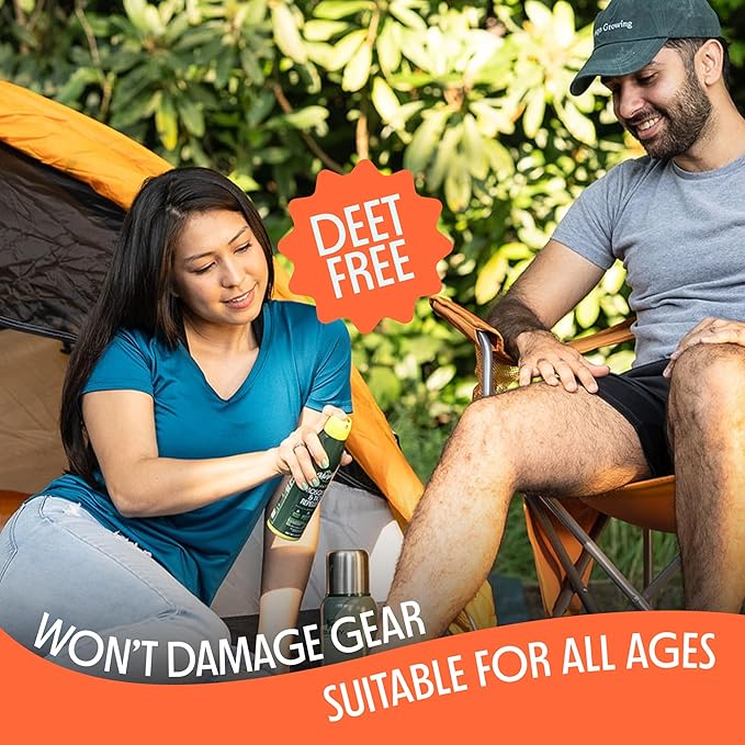 Murphy's Naturals Mosquito & Tick Bug Repellent Spray, Oil of Lemon Eucalyptus for Skin + Outdoor Gear, DEET-Free, 6 Ounce Mist, 2-Pack